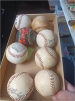 Box Lot of Various Baseballs- Some Have Signitures