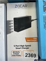 ZGEAR 5 PORT HIGH SPEED CHARGER