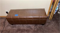 Brown storage bench -46.5”x17”x17”