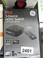 GE PRO DEVICE HDMI SWITCH RETAIL $20