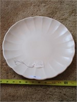 Red wing charger plate signed bottom