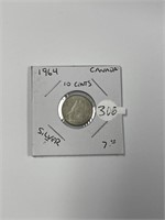 1964 Silver Canadian Dime