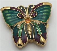 Estee Lauder Enameled Butterfly Perfume Box