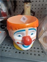 Clown Cup and Mr. Peanut Souviner Dish