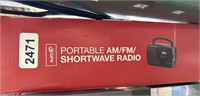 GPX PORTABLE SHORTWAVE RADIO RETAIL $30