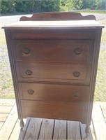 3 Drawer Chest of drawers, 30”x17”x46 3/4”, on