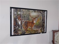 Framed Deer Puzzle wall Art. Approximately