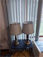 Pair of Non-Matching Lamps. Table Not Included.