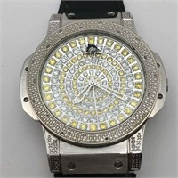 Techno Master Watch With Diamond Bezel