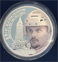 1 Troy Oz .9999 Fine Silver Erik Karlsson Coin