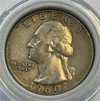 1960 USA 90% Silver Quarter