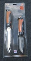IIT 2 piece hunting knife set with sheath.