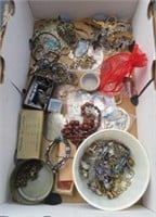 Large lot of fashion jewelry includes necklaces,