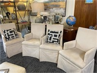 S/4 Beige Upholstered Chairs