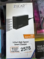 ZGEAR 5 SPEED SMART CHARGER