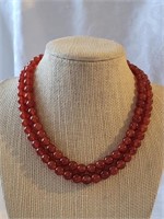29"  String of carnelian beads