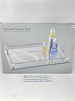 Mirrored Vanity Tray Decor, Size 9 x 14 Inches,