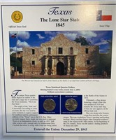 2004 USA Texas Statehood Quarters & Stamp