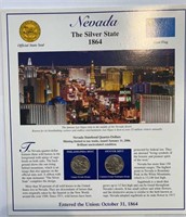 2006 USA Nevada Statehood Quarters & Stamps