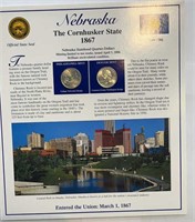 2006 USA Nebraska Statehood Quarters & Stamps