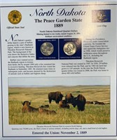 2006 USA North Dakota Statehood Quarters & Stamps