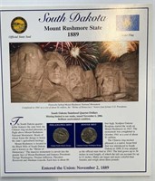 2006 USA South Dakota Statehood Quarters & Stamps
