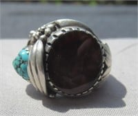 Southwest/Native American silver ring with