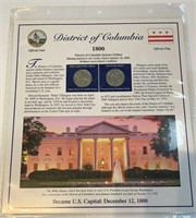 2009 USA District of Columbia Quarters & Stamps