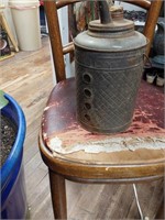 Vintage dandy kerosene jar in metal carrier