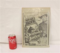 Vintage Oklahoma Justice Lobby Card