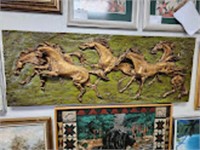 1965 STAMPEDING OF THE STALLIONS WALL HANGING
