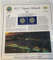 2009 USA US Virgin Islands Quarters & Stamps
