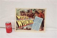Vintage West of Wyoming Lobby Card