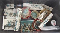 Large lot of jewelers turquoise.