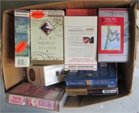 Box of audio books on casette tape and country