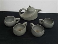 Vintage yixing teapot and cups