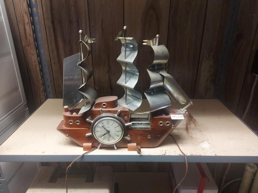 United Ship Clock Made in USA. Approximately 18"L