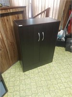 2 Door Cabinet with 3 Shelves.  Approximately
