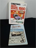 Vintage Chilton's and Clymer auto repair manuals