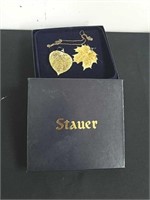 Vintage Stauer 24 karat gold dipped Maple and