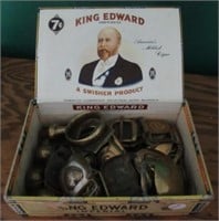 Various brass items includes buckle, etc.