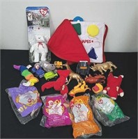Group of McDonald's Ty Beanie Babies, kids meal