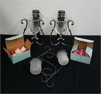 8.5 in hanging candle holders, 13 in hanging