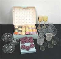 PartyLite votives and tea lights with assorted