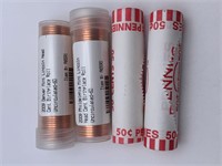 4 Rolls Of 2009 Lincoln Head Pennies