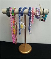 Group of bracelets with display