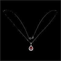 Natural Pigeon Blood Red Ruby Necklace