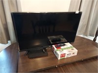 32" TCL Roku Flat Scree TV with Remote and Wall