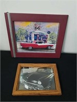 Signed and framed 11.75x 9.5 in Route 66 picture