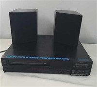 Vintage Dolby stereo play and record VHS player